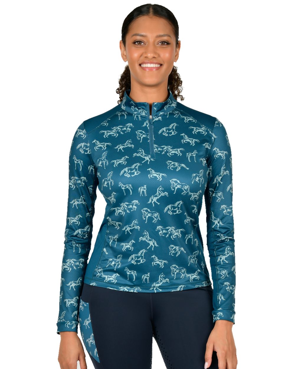 Dublin Women's Autumn Sally Long Sleeve Riding Shirt - Equestrian & Casual Wear for Horseback Riding & Outdoor Activities