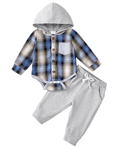 Plaid Flannel Blue Hoodie
