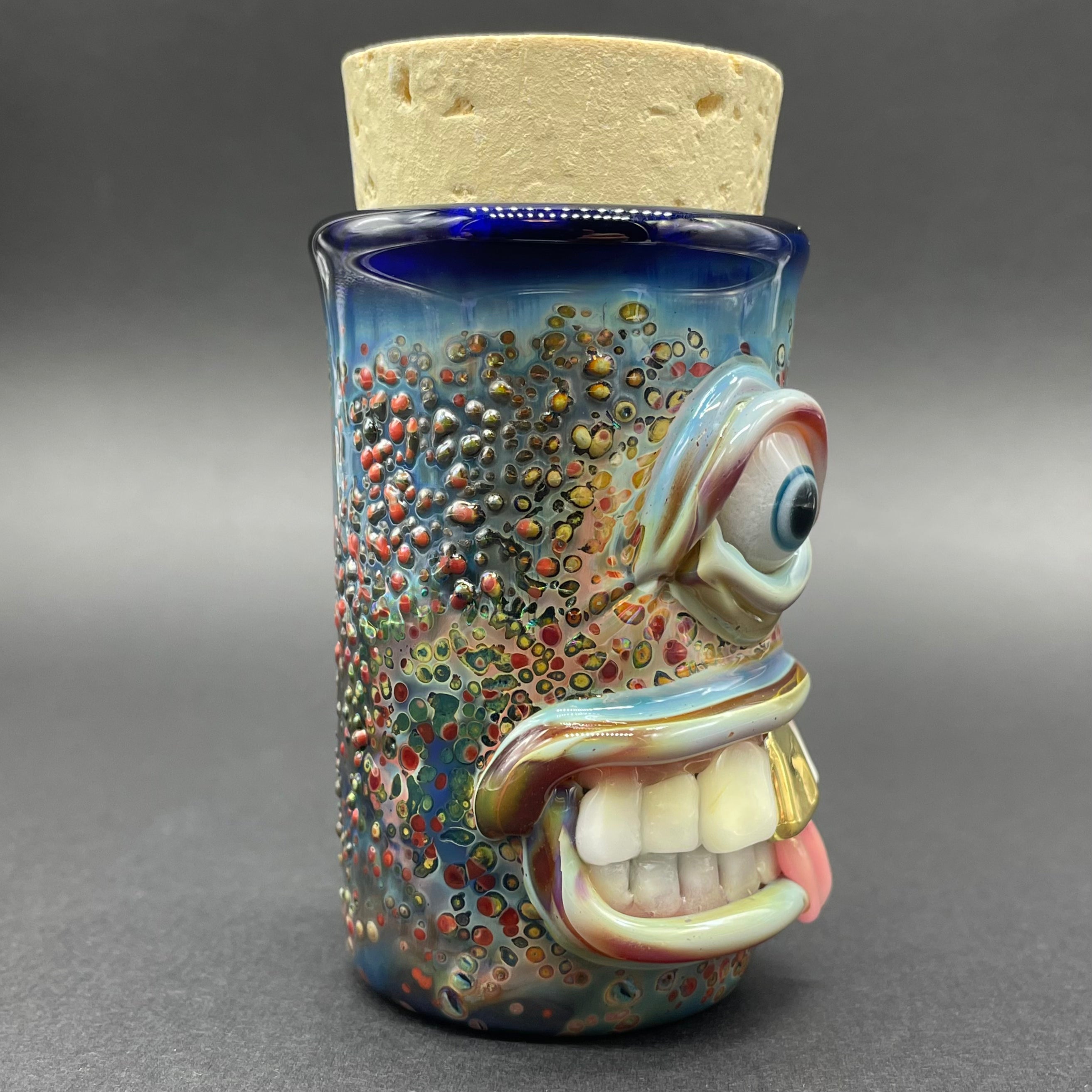 Cyclops Cork Jar - Airtight Glass Storage Container for Spices, Coffee, Tea & Kitchen Pantry Organization - Perfect for Home, Office & Gift Giving