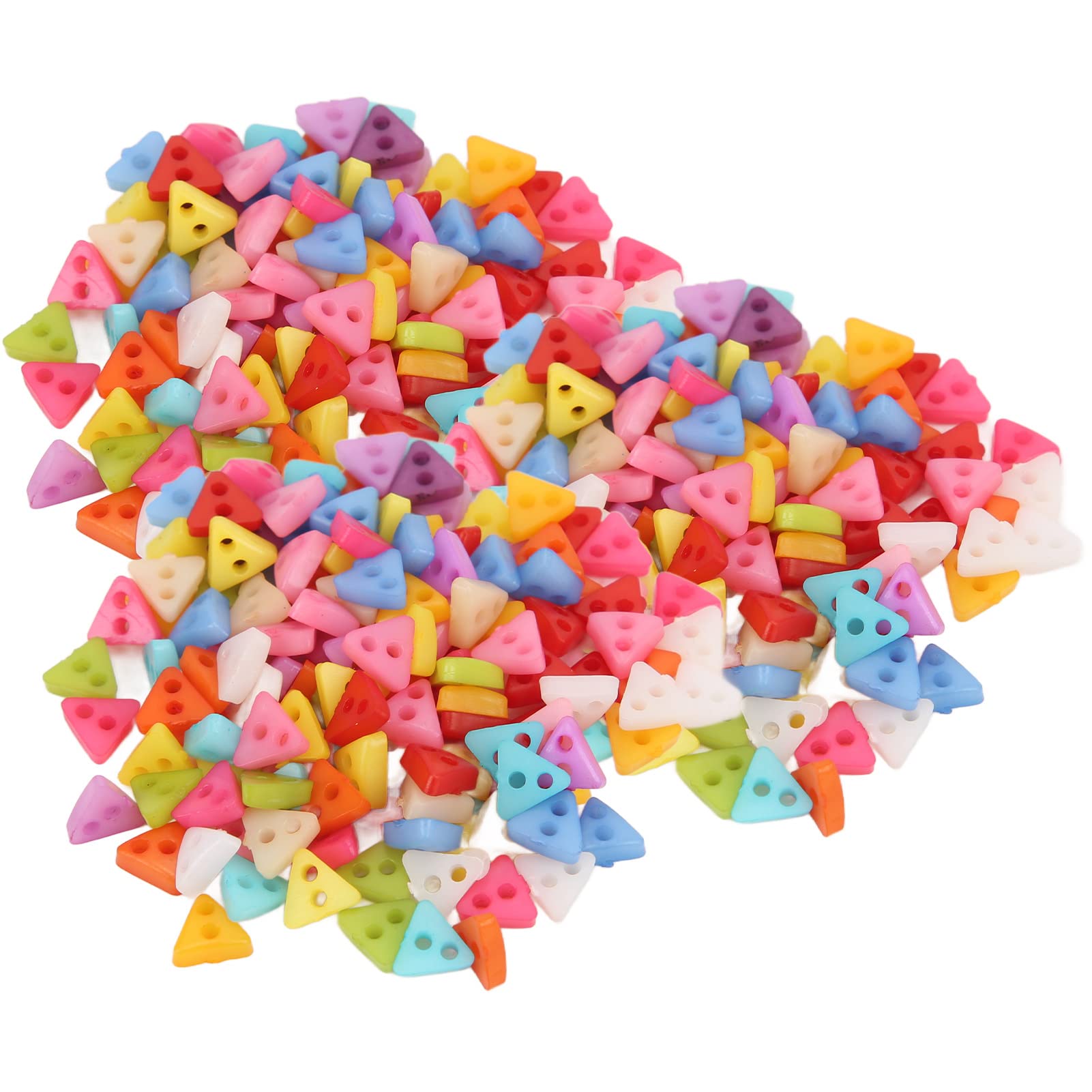 Premium 500pcs Quadrilateral Resin Buttons - Glossy Plastic Sewing Buttons for Clothing, DIY Crafts & Fashion Accessories - Durable Waterproof Replacement Buttons (#2 Size) - Perfect for Jackets, Dresses, Bags & Home Decor Projects