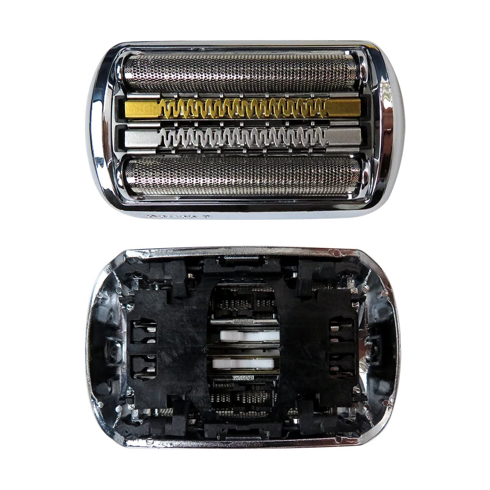 Braun Series 9 Replacement Shaver Head 92S - Compatible with Braun 9 Series Electric Razors for Men (Gold/Silver) - Precision Trimming for Daily Shaving & Travel Use