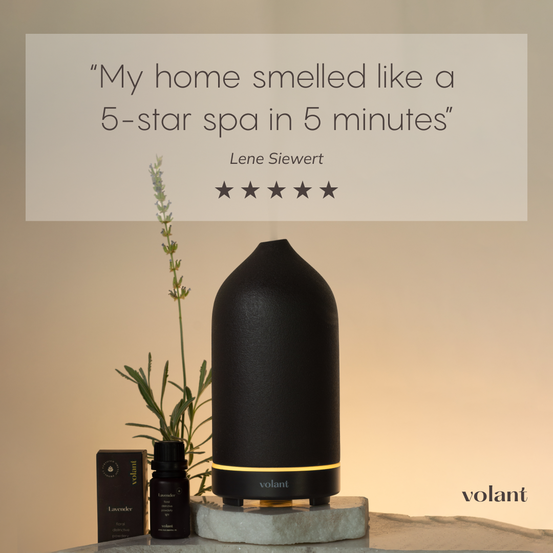 Premium Volant Essential Oil Diffuser - Ultrasonic Aromatherapy Humidifier for Home, Office & Spa - Perfect for Relaxation, Sleep & Stress Relief