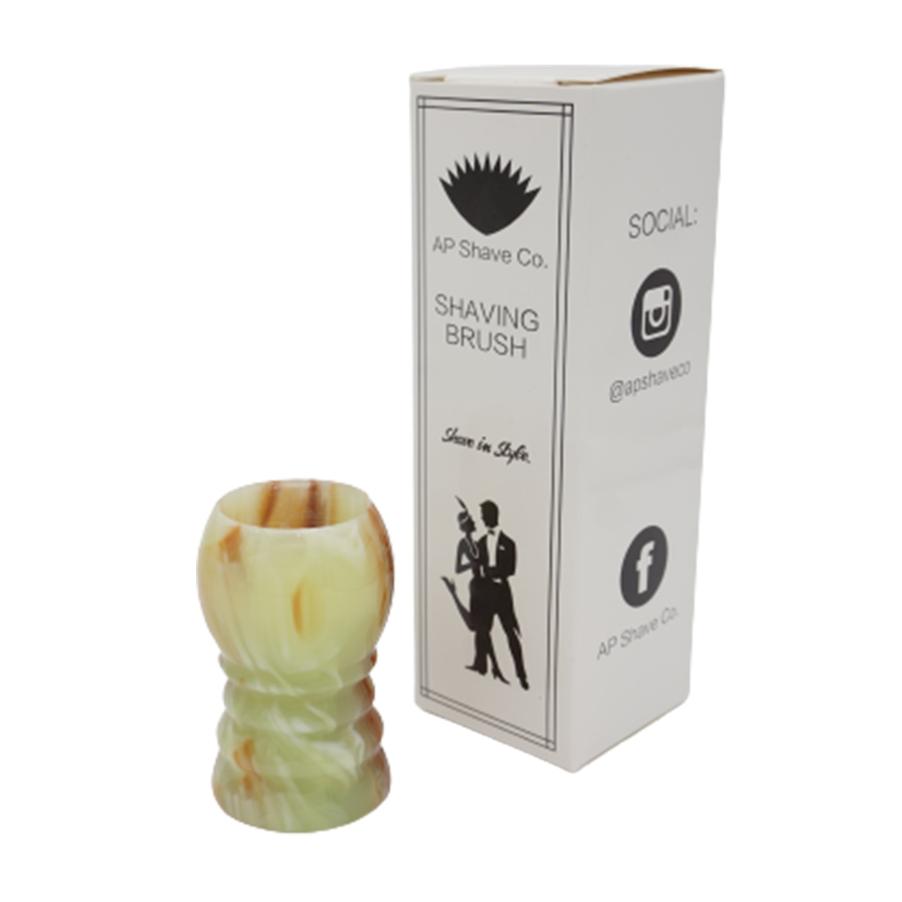 Premium Jade Handcrafted Shaving Brush Handle for Wet Shaving - Fits 24mm & 26mm Knots - Luxury Grooming Gift for Men, Perfect for Barbershop & Home Use