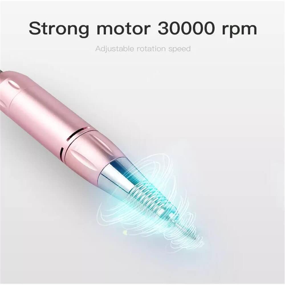 3-in-1 Professional Nail Drill Machine Kit - 80W Electric Nail File with Dust Collector & LED Light - Multi-Function Manicure Pedicure Tool for Salon & Home Use