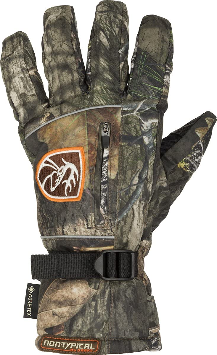 Drake Waterfowl Waterproof Hunting Gloves - Country DNA Camo Pattern - Small Size - Ideal for Duck Hunting, Outdoor Adventures & Cold Weather Activities