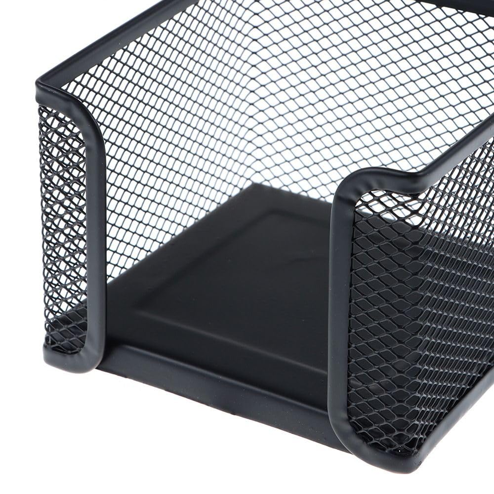 Dohobby Mesh Metal Memo Holder - Square Sticky Note Organizer for Office & Home Desk - Perfect for Notes, Reminders & Office Organization