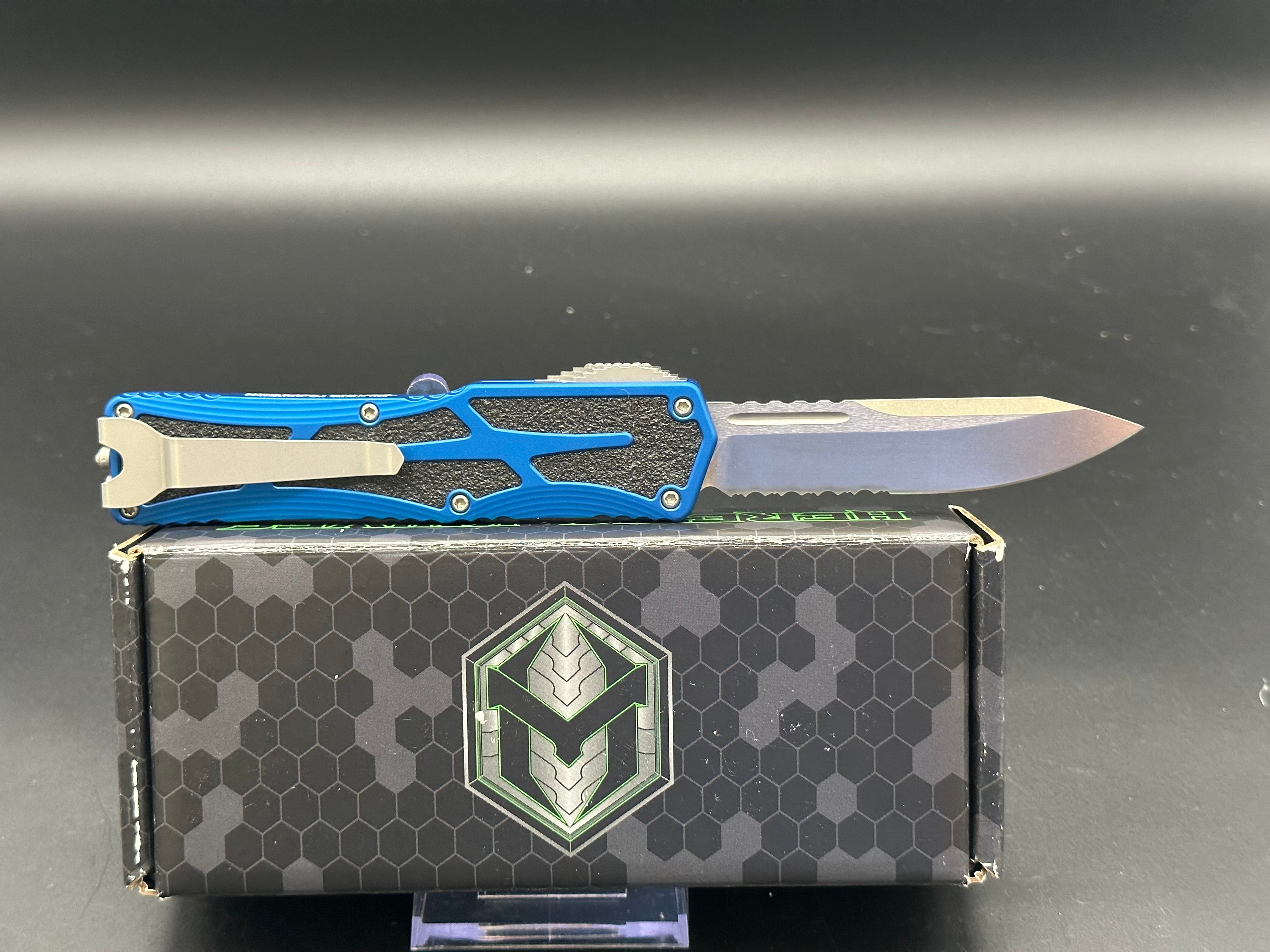 Heretic Knives Colossus HO39 2B BLU Magnacut Folding Pocket Knife - Premium EDC Tactical Knife for Outdoor Camping, Hunting & Survival Gear
