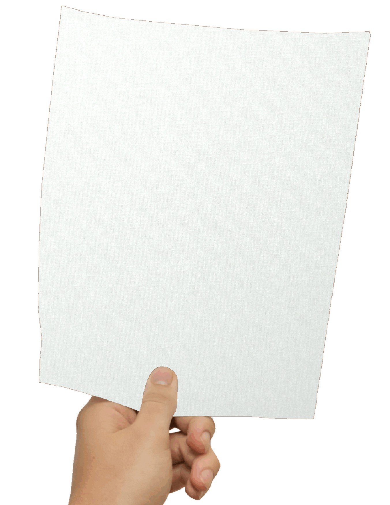 Premium 350 Bright White Linen 80# Cover Paper Sheets - 8.5