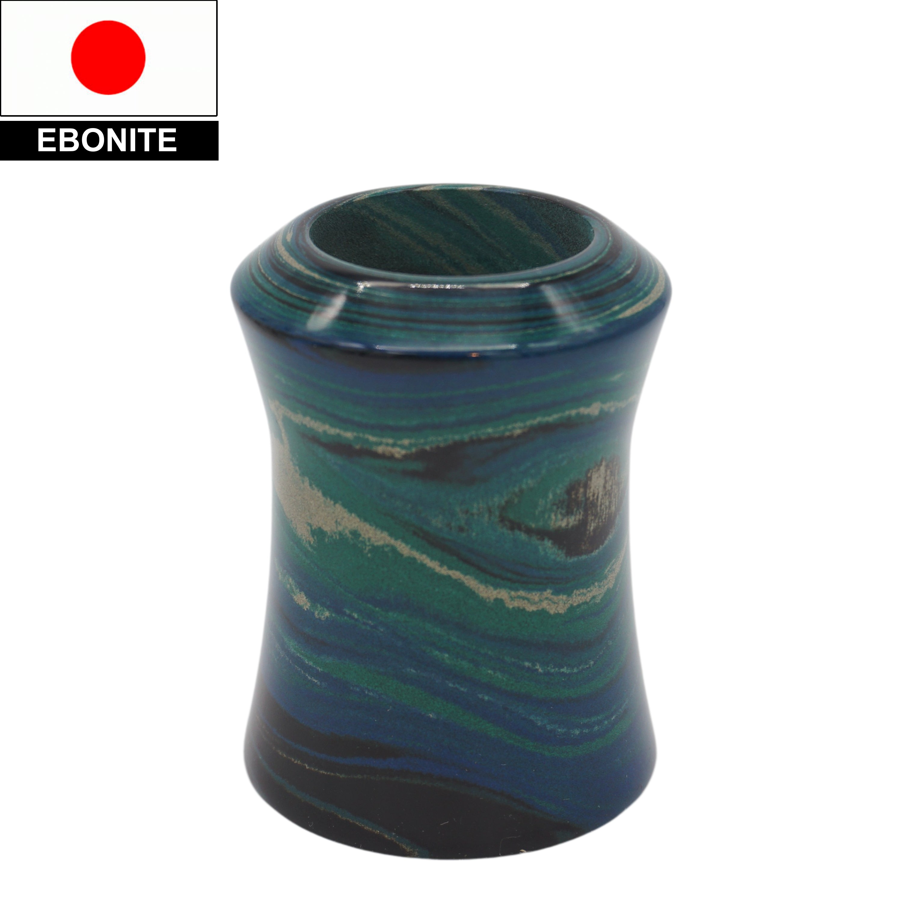 Premium Handcrafted Ebonite Shaving Brush Handle for Wet Shaving - Fits 24mm & 26mm Knots - Perfect for Travel, Grooming Kits & Luxury Bathroom Essentials