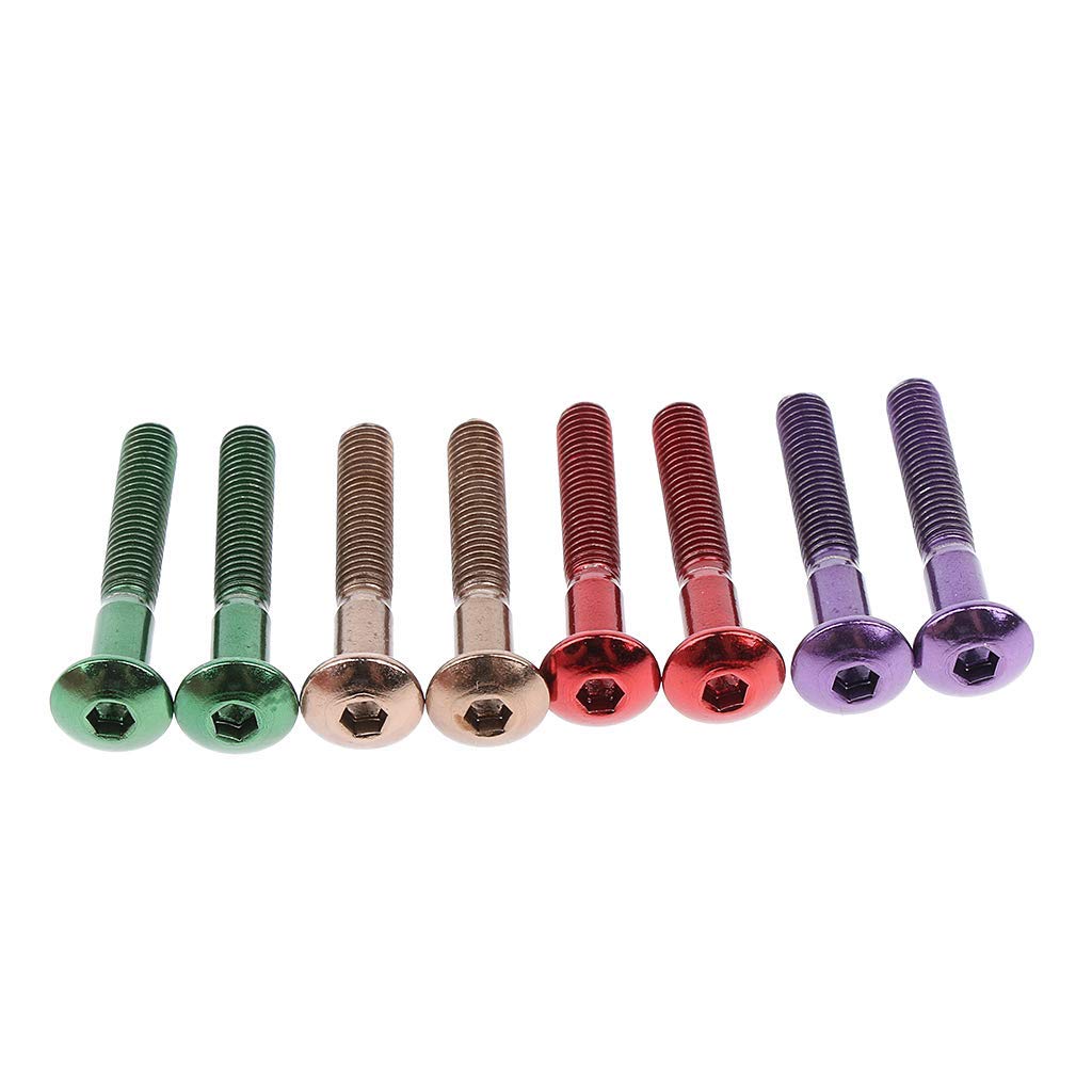 8pcs Replacement Skateboard Truck Hardware Set - 32mm Screws, Bolts & Nuts for Skateboard Maintenance | Perfect for DIY Repairs & Skate Park Upgrades
