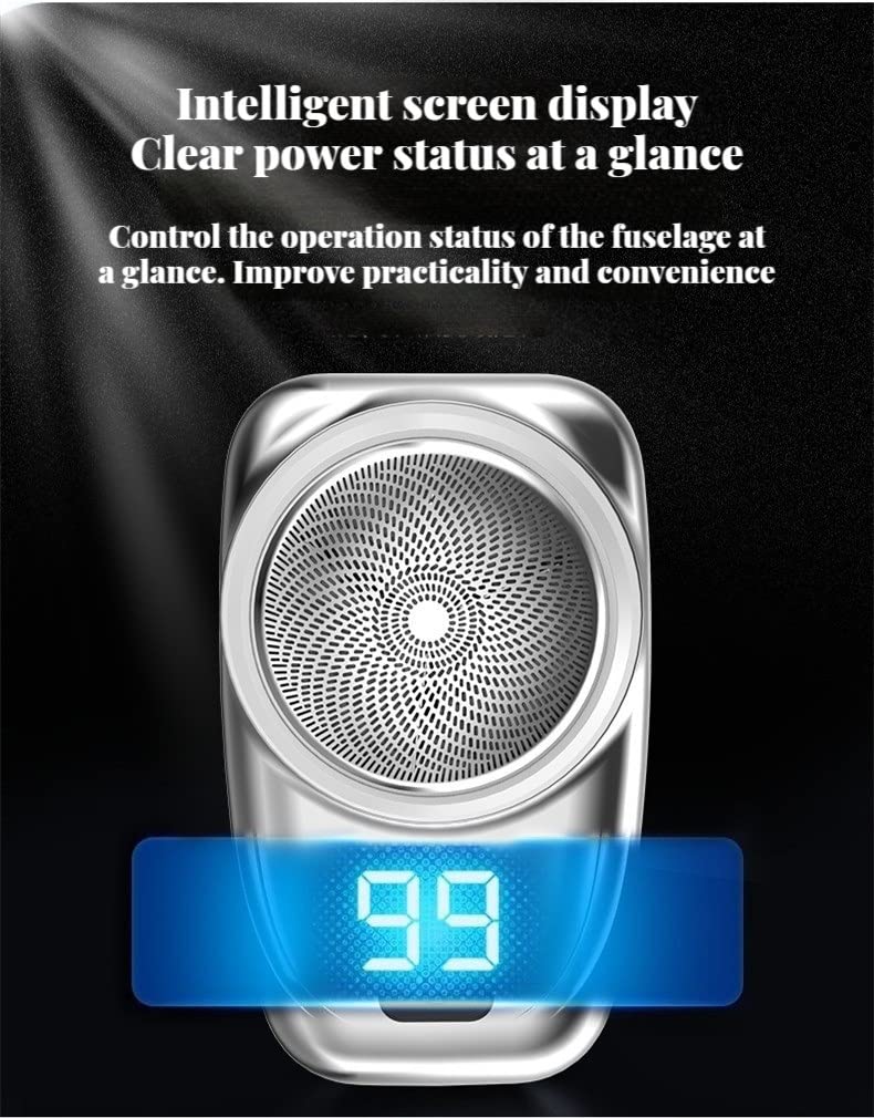 Best Portable Electric Shaver for Men - USB Rechargeable Wet/Dry Mini Shaver - Compact Travel & Car Shaving Kit - Perfect for Business Trips, Gym Bags & Quick Touch-Ups