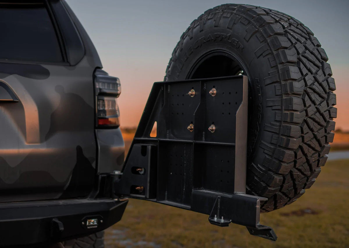 2010-2024 Toyota 4Runner Backwoods Adventure Mods Hi-Lite High Clearance Dual Swing Out Rear Bumper - Off-Road Bumper for Overlanding, Rock Crawling & Trail Adventures