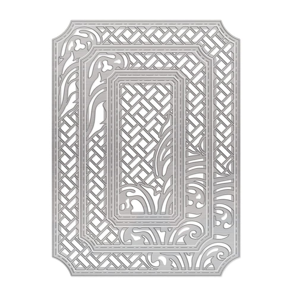 Tonic Studios My Memory Book Scrapbooking Die Set - Screened Flourish Layering Dies 3018E for Card Making, DIY Albums & Paper Crafts