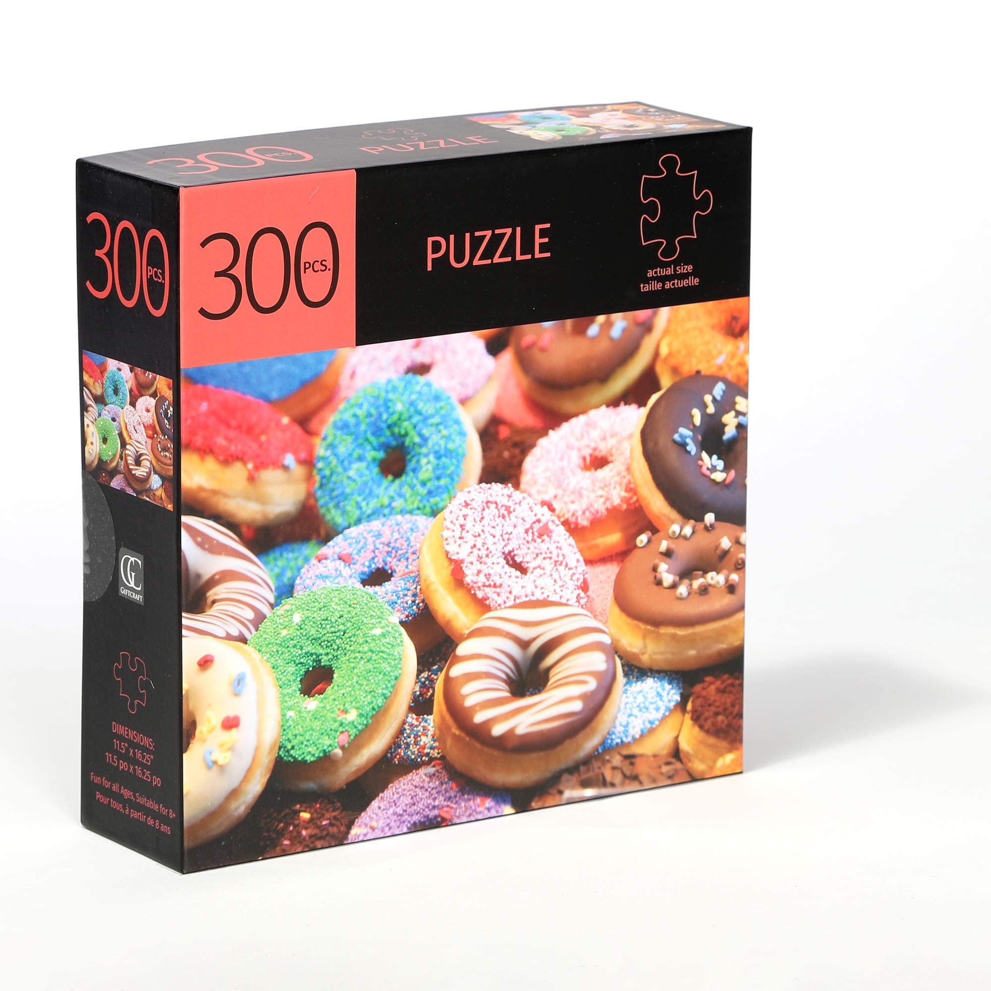 300 Piece Donut Puzzle for Adults - Fun Family Game Night Activity - Perfect for Parties, Relaxation & Brain Stimulation