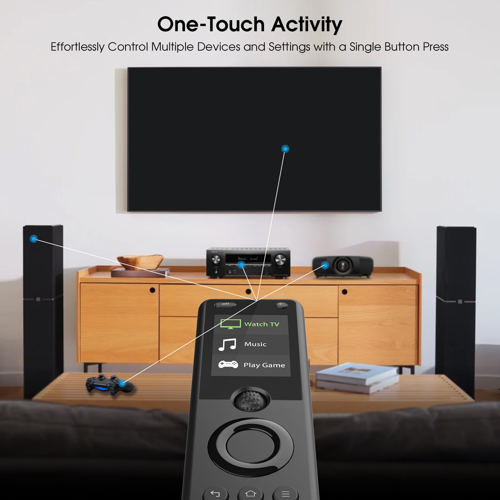 SofaBaton X1S Universal Remote Control with Hub & App - All-in-One Smart Remote for TV, Cable Box, Streaming Devices (60+ Devices) - IR, Bluetooth, WiFi, Alexa & Google Assistant Compatible - One-Touch Activities & Raise to Wake - Perfect for Home Theater & Smart Home Control