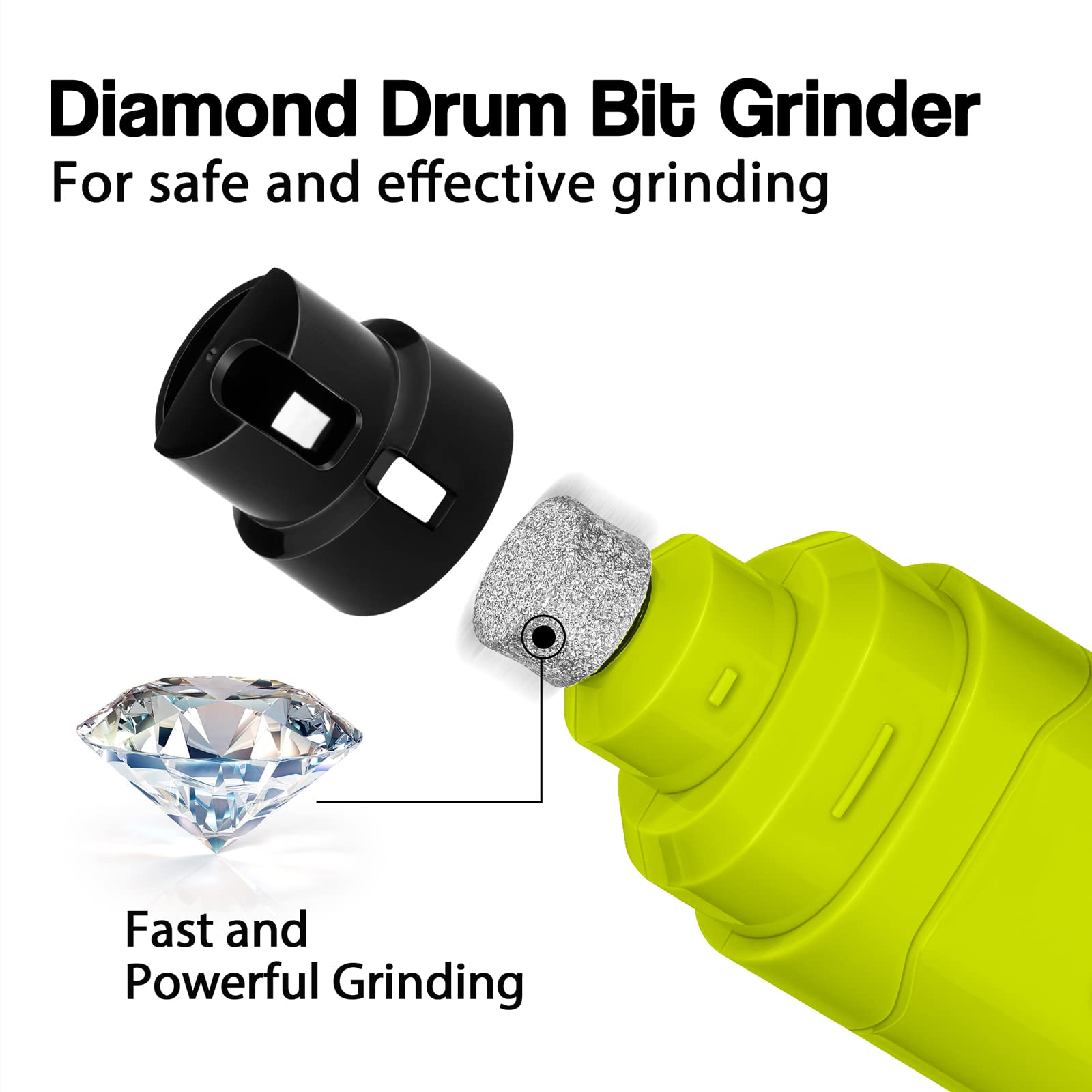 Casfuy Upgraded Dog Nail Grinder - Professional 2-Speed Electric Rechargeable Pet Nail Trimmer for Painless Paws Grooming, Safe for Small Medium Large Dogs & Cats (Green) | Perfect for At-Home Pet Grooming & Nail Smoothing