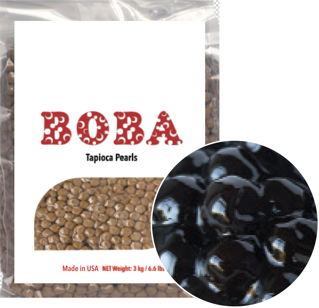 Premium Boba Tapioca Pearls by Bag - Bubble Tea Topping for Homemade Drinks, Desserts & Snacks - Authentic US-Made Boba for Bubble Tea Lovers