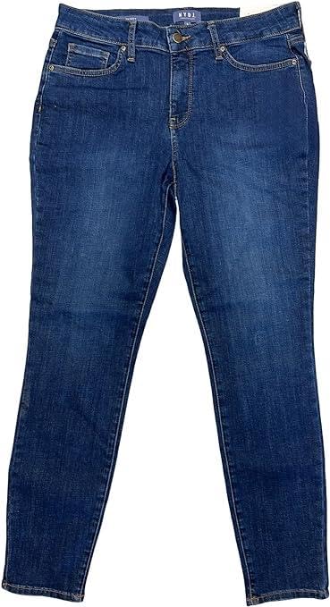 NYDJ Women's Skinny Jeans Size 12 Regular Fit Medium Wash Denim Pants for Casual Wear & Everyday Comfort
