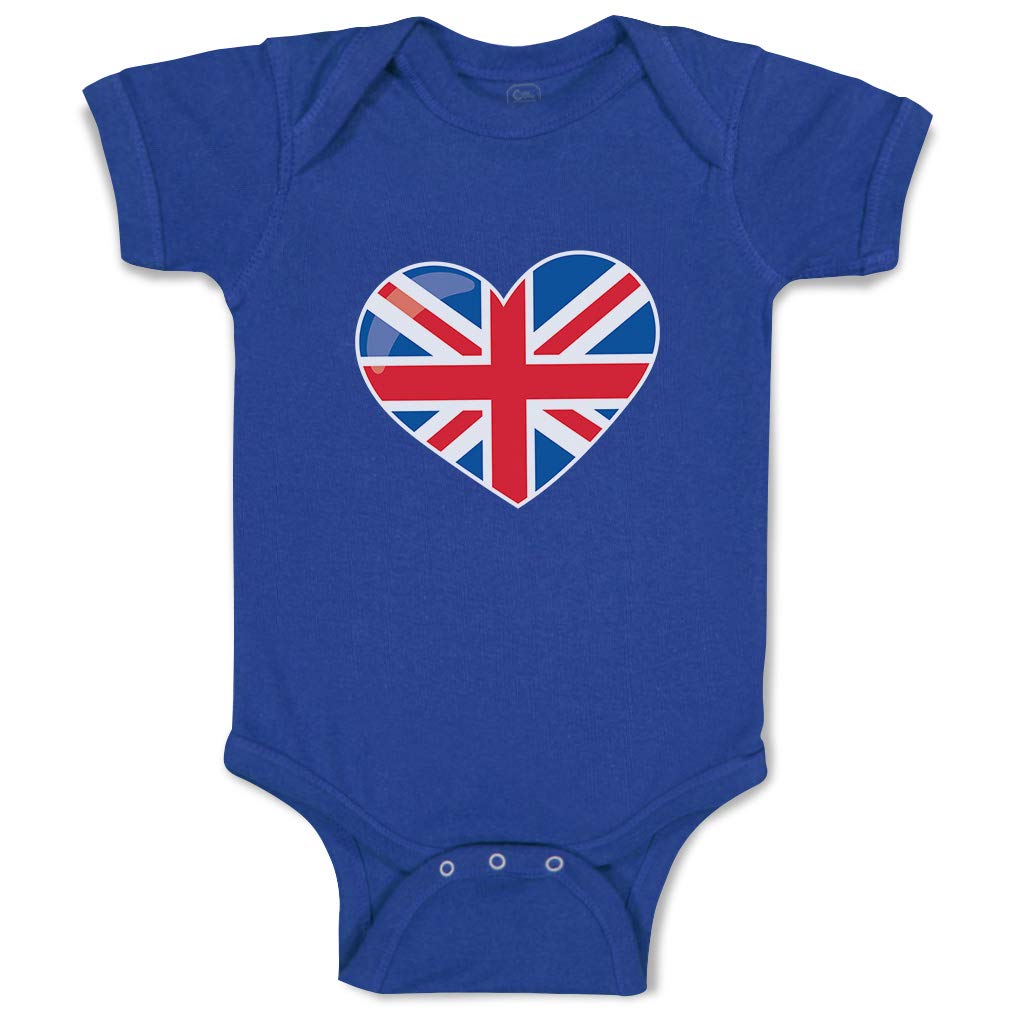 Cute British Flag Baby Bodysuit - London Doll Cotton Outfit for Boys & Girls