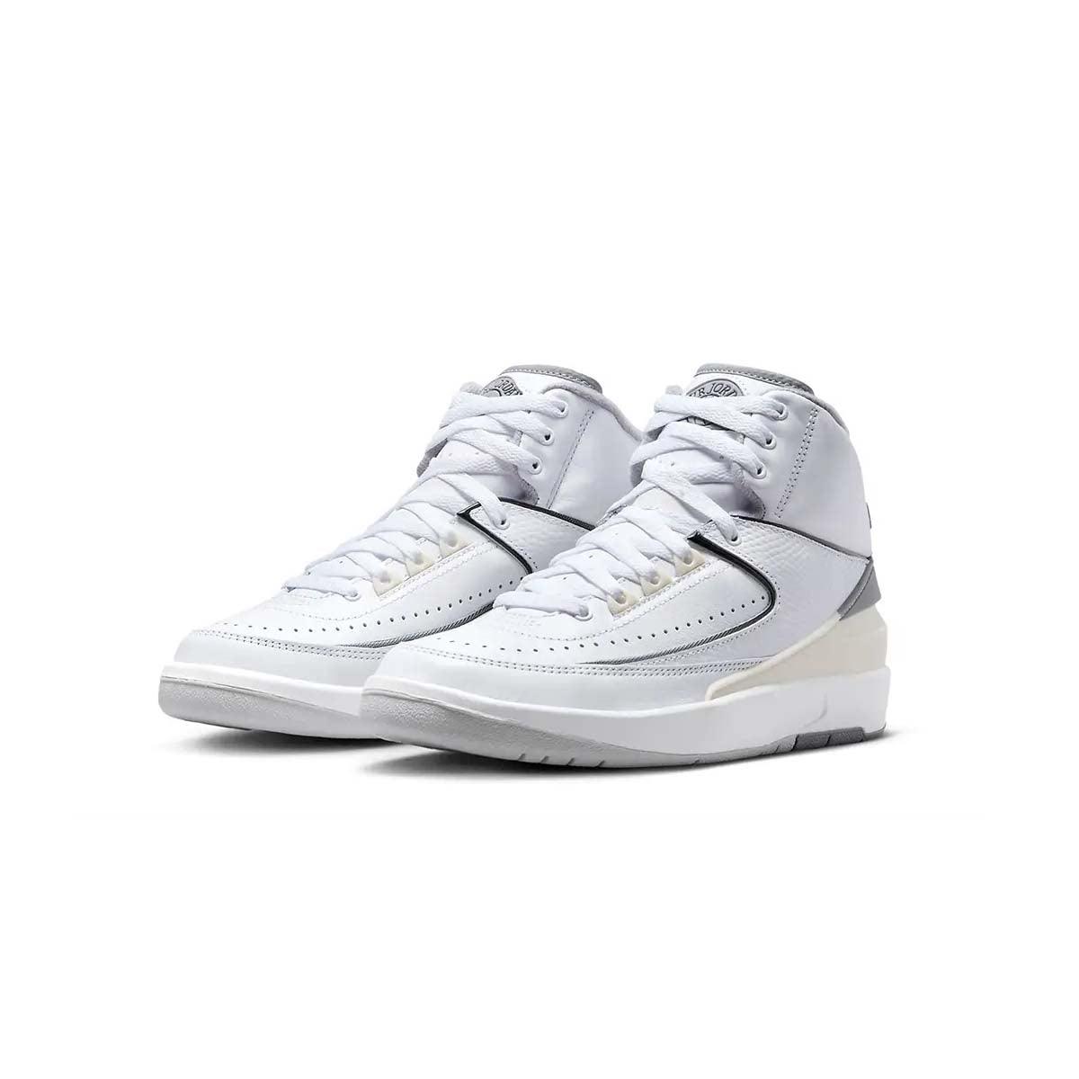 Air Jordan 2 Retro 'Cement Grey' Kids Basketball Shoes - Comfortable Sneakers for Boys & Girls - Perfect for School, Sports & Casual Wear