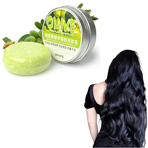 Kahbin 100% Natural Shampoo Bar for Dry Damaged Hair - Organic Solid Shampoo Soap with Ginger Seaweed Lemon Rose Cinnamon Jasmine - Hair Repair & Conditioning Soap Bar - Perfect for Travel Camping & Eco-Friendly Bath Routine