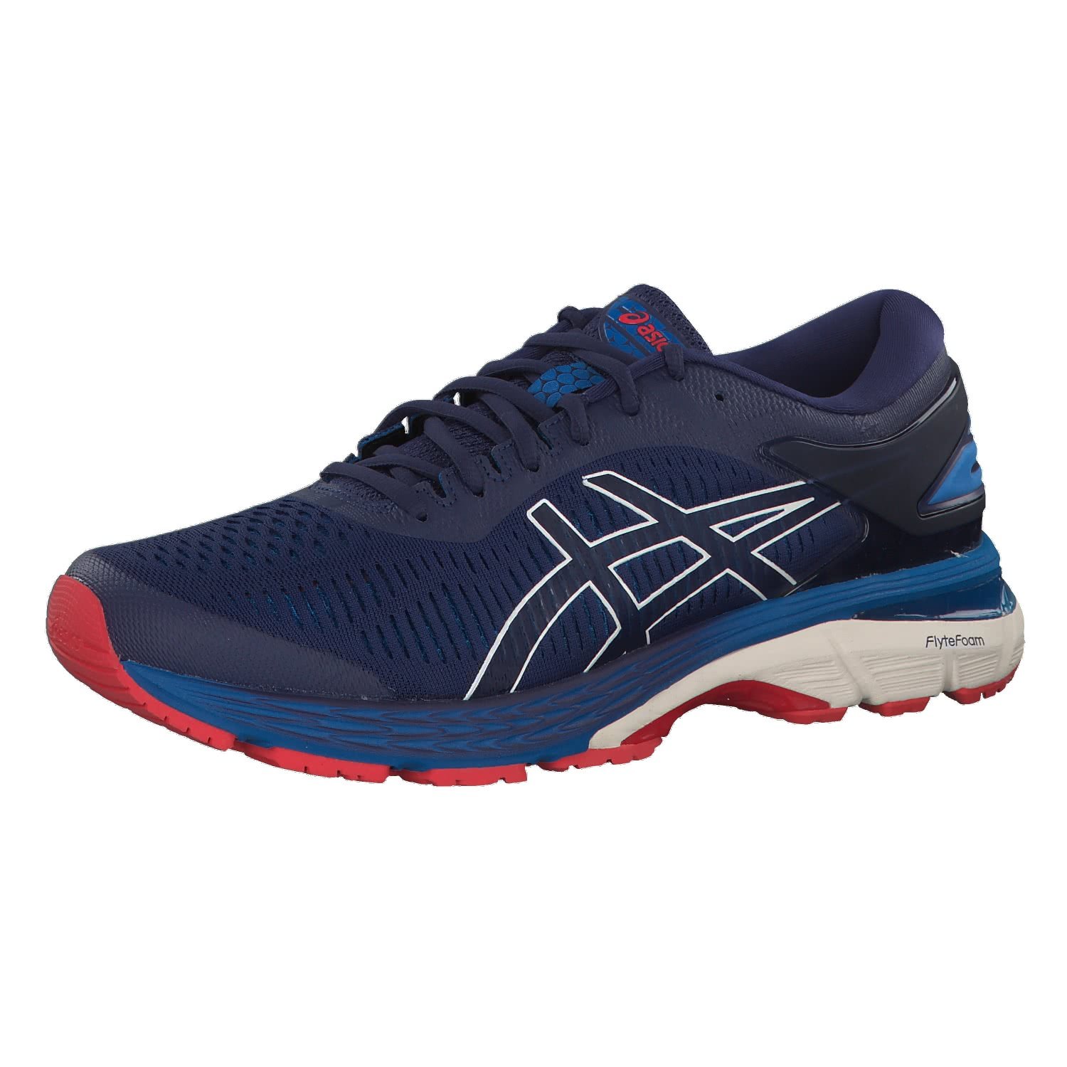 ASICS Men's Gel Kayano 25 Running Shoes - Lightweight Cushioned Support for Marathon & Training - Breathable Mesh for Comfort - Ideal for Road Running, Jogging & Gym Workouts