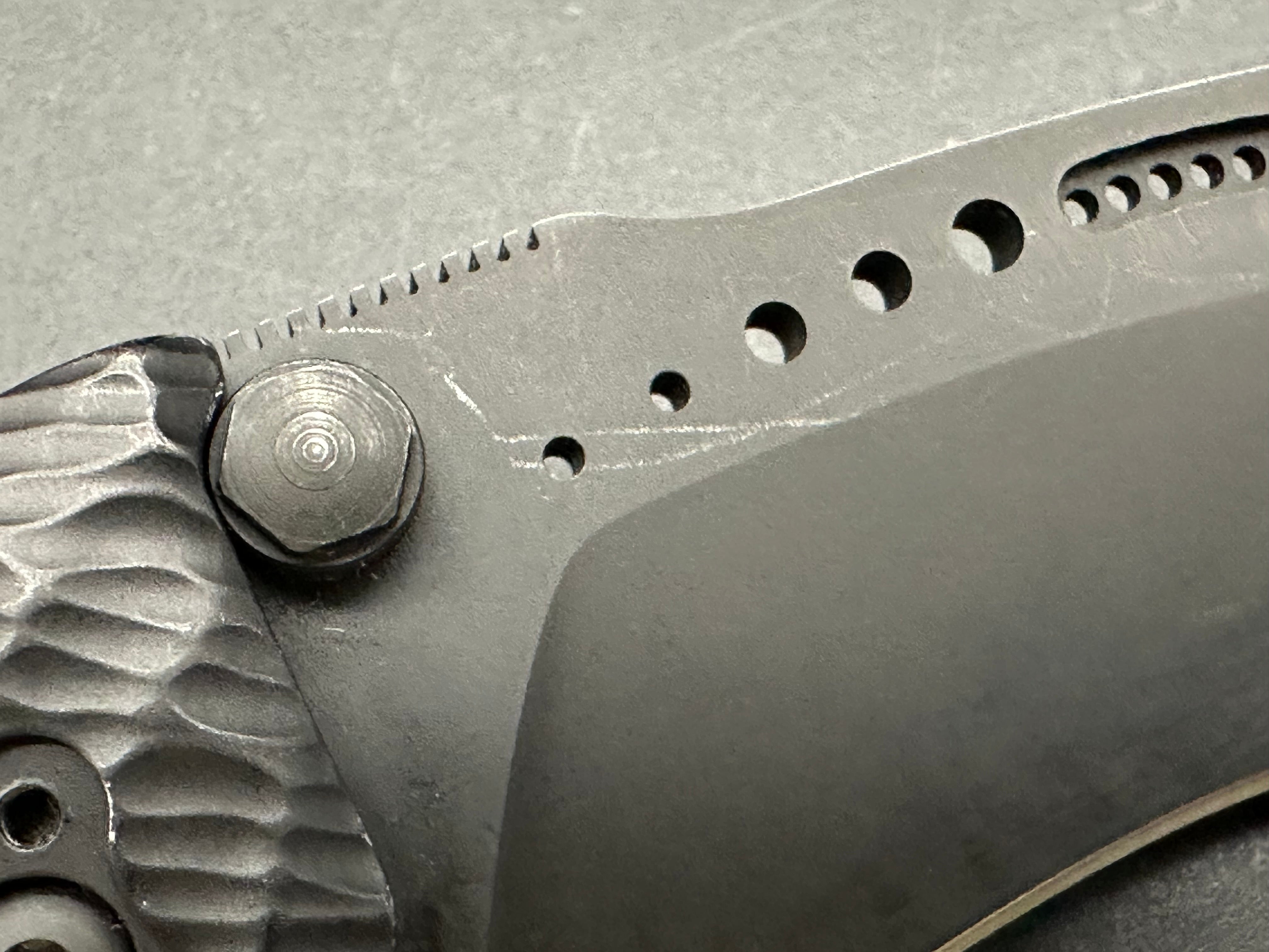 HTM Darrel Ralph Large Gun Hammer Radian Liner Lock Knife - Tactical Folding Pocket Knife for Outdoor Camping, Hunting & Survival Gear