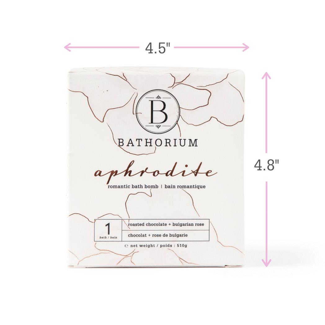 Aphrodite Bath Bomb - Luxurious Handmade Soothing Bath Bombs for Women, Relaxation & Self Care Gift Set - Perfect for Spa Nights, Stress Relief & Romantic Baths