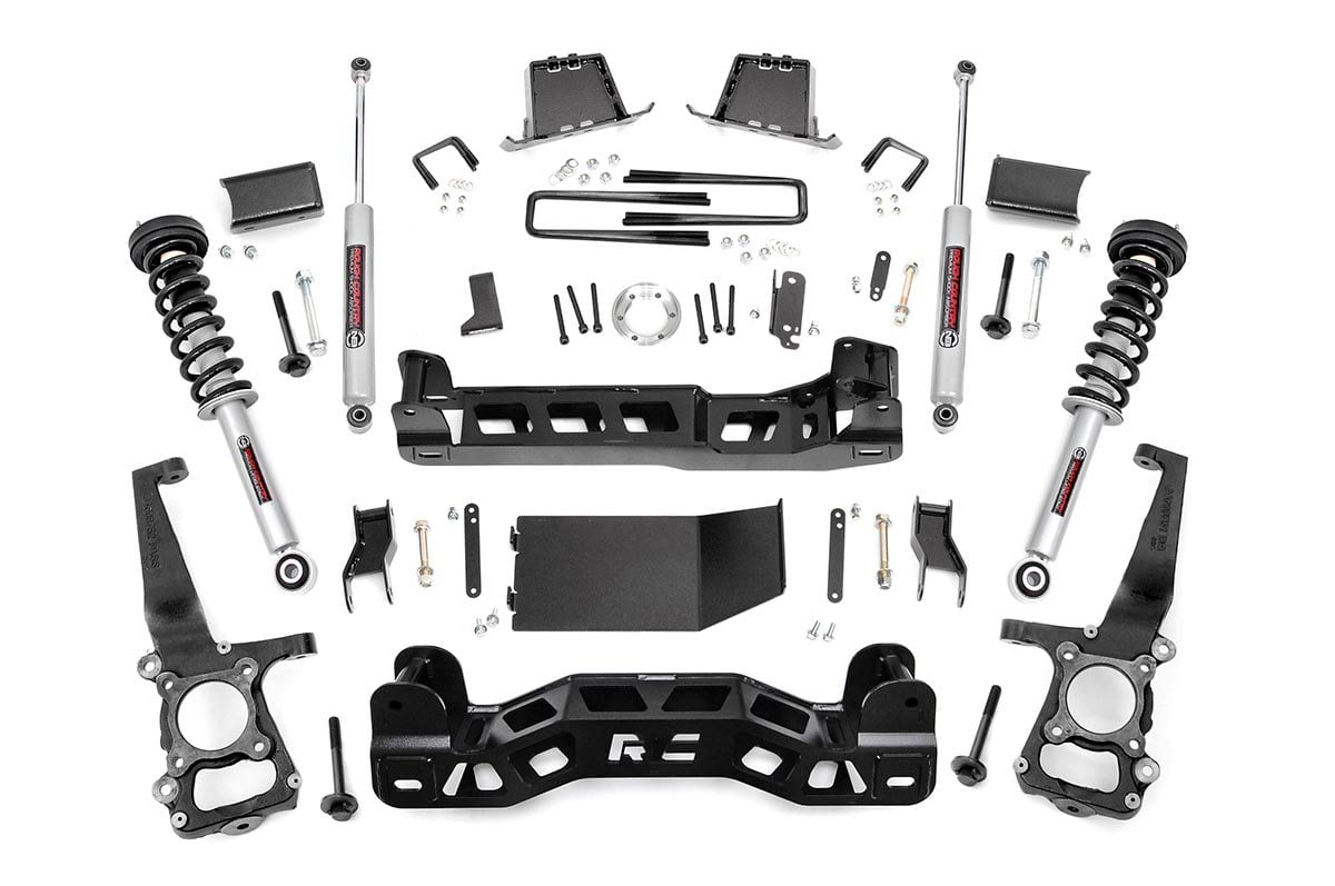 6 Inch Lift Kit for Ford F-150 4WD (2009-2010) - Heavy Duty N3 Struts - Part #59831 - Off-Road Suspension Upgrade for Enhanced Performance
