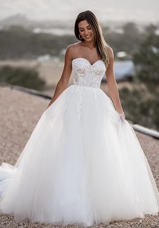 Allure A1104 Women's Dress Size 12 - Elegant Evening Gown for Parties, Weddings & Special Occasions