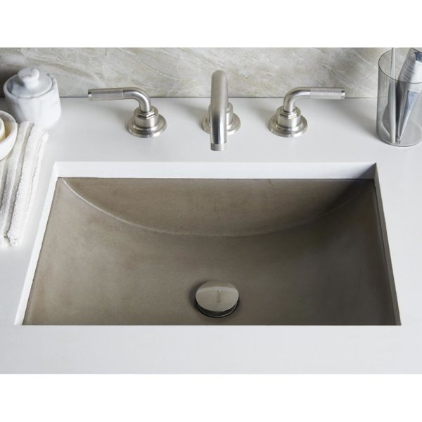 Native Trails 21 Inch Cabrillo NativeStone Undermount Bathroom Sink - Ceramic Vanity Sink for Modern Bathroom Remodel, Powder Room & Master Bath Installation