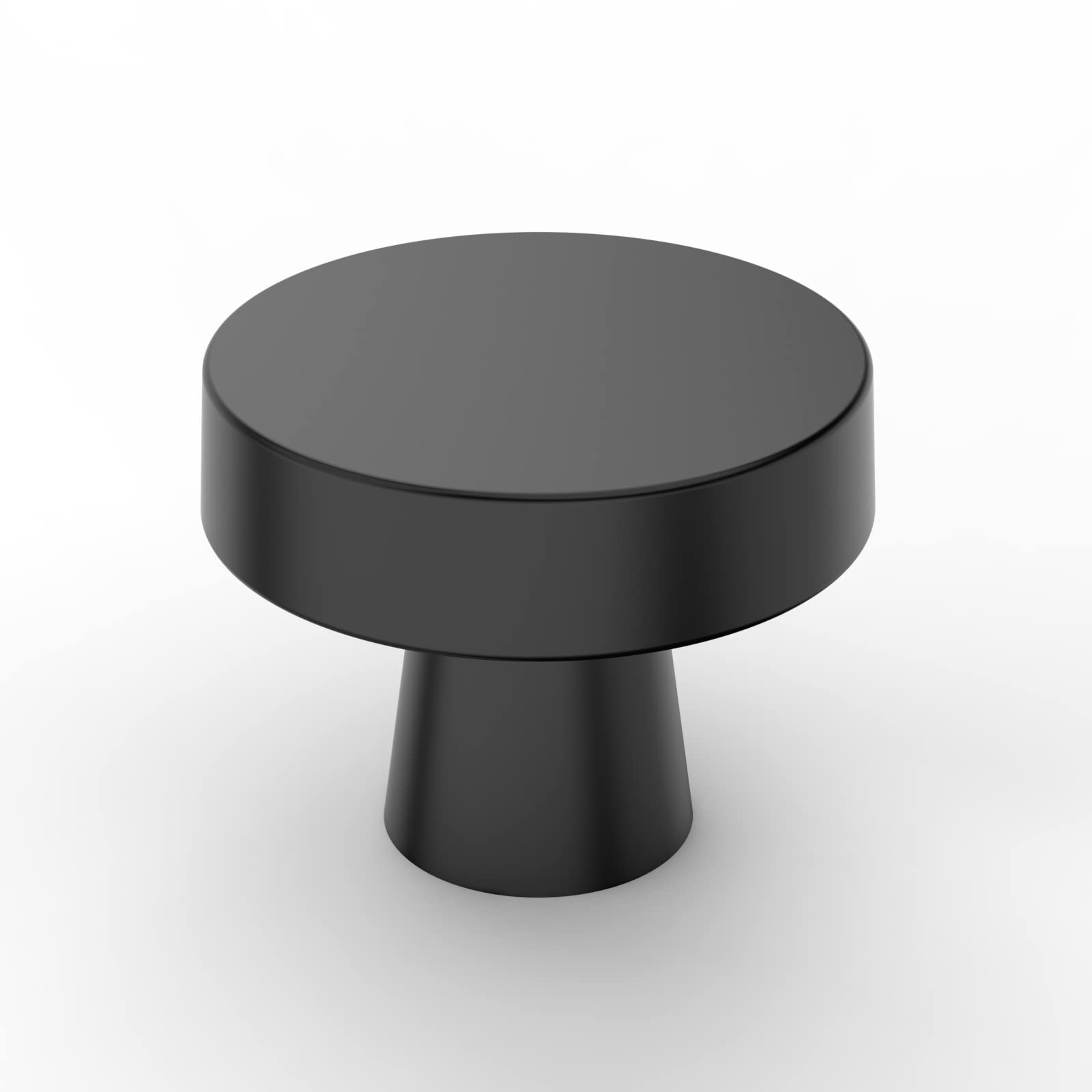 20 Pack Matte Black Cabinet Knobs - Round Dresser Drawer Pulls - Durable Zinc Alloy Hardware for Kitchen, Bathroom & Furniture (Perfect for Cabinets, Dressers, Nightstands & DIY Projects)