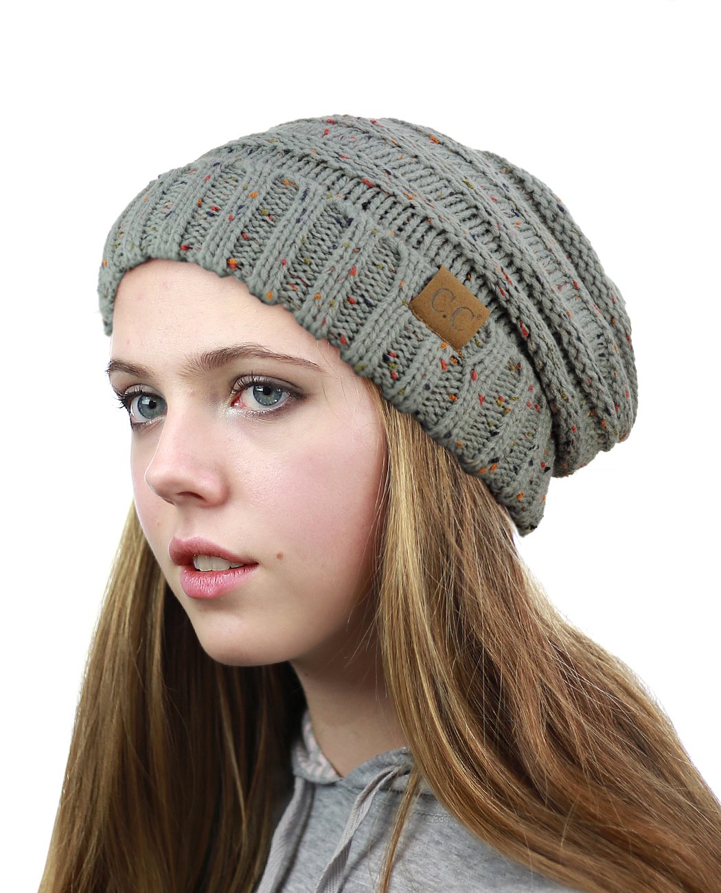 NYFASHION101 Slouchy Wrinkled Beanie Cap - Soft Knit Skull Hat for Men & Women - Winter Warm Hat for Outdoor Activities, Streetwear Fashion, and Casual Wear