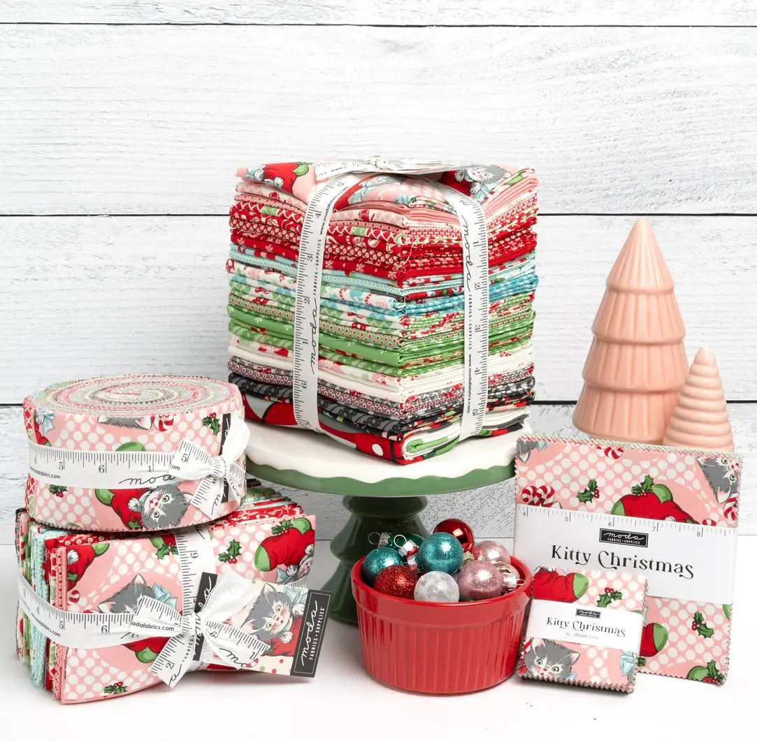 Urban Chiks Kitty Christmas Fabric - 2 1/2