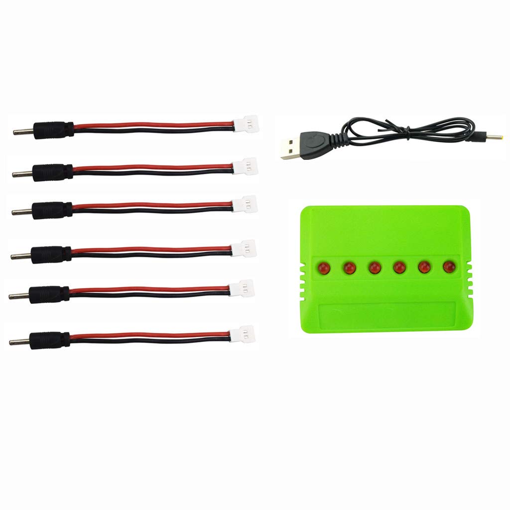 6-in-1 Charger for A15/A15H Folding Quadcopter Drone Battery | Fast Charging Accessories | Perfect for RC Drone Enthusiasts & Outdoor Aerial Photography