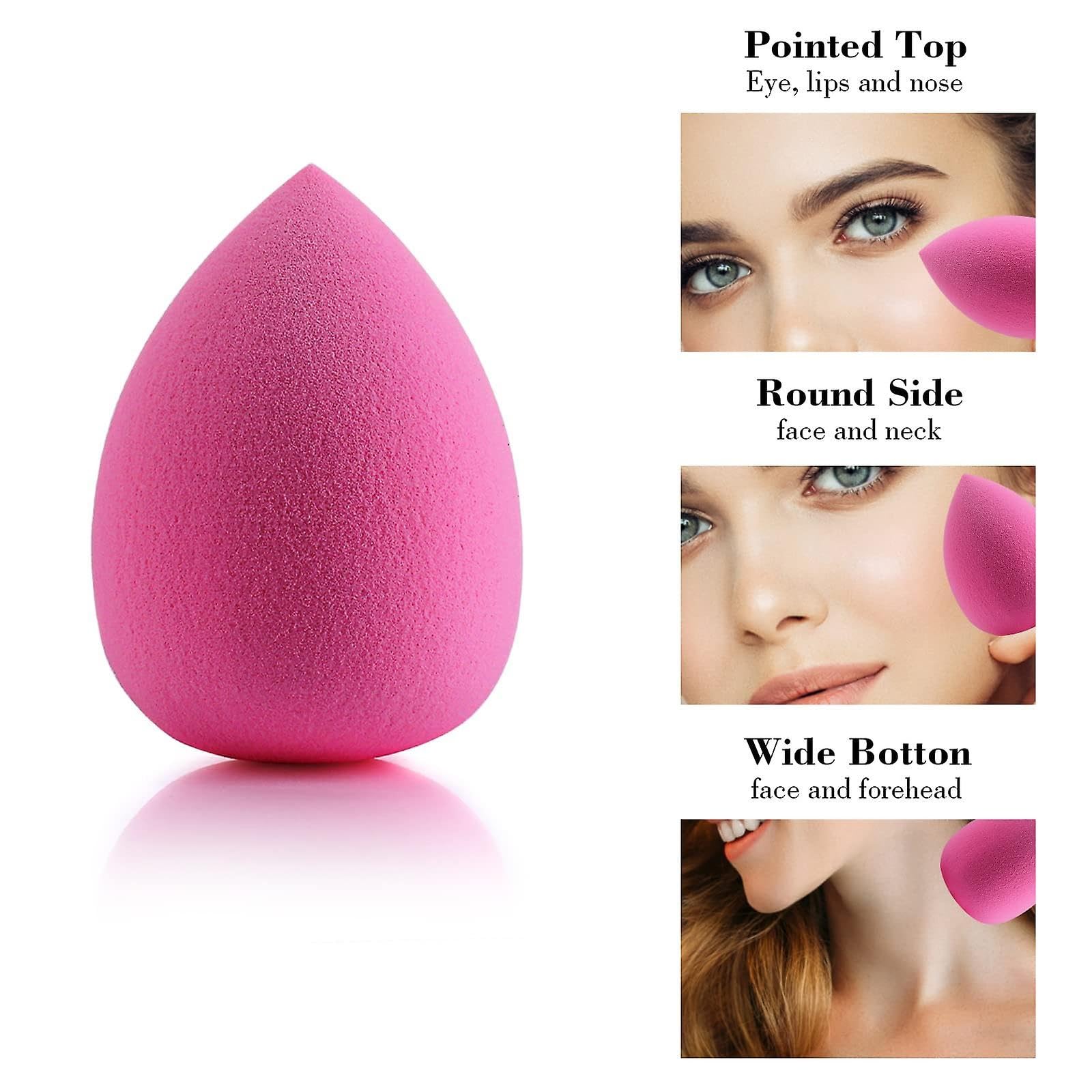 4 Pcs Makeup Sponge Blender Set - Multi-Shape Beauty Blenders for Dry & Wet Application, Foundation & Concealer Blending, Flawless Makeup Finish - Perfect for Everyday Makeup, Travel & Professional Use