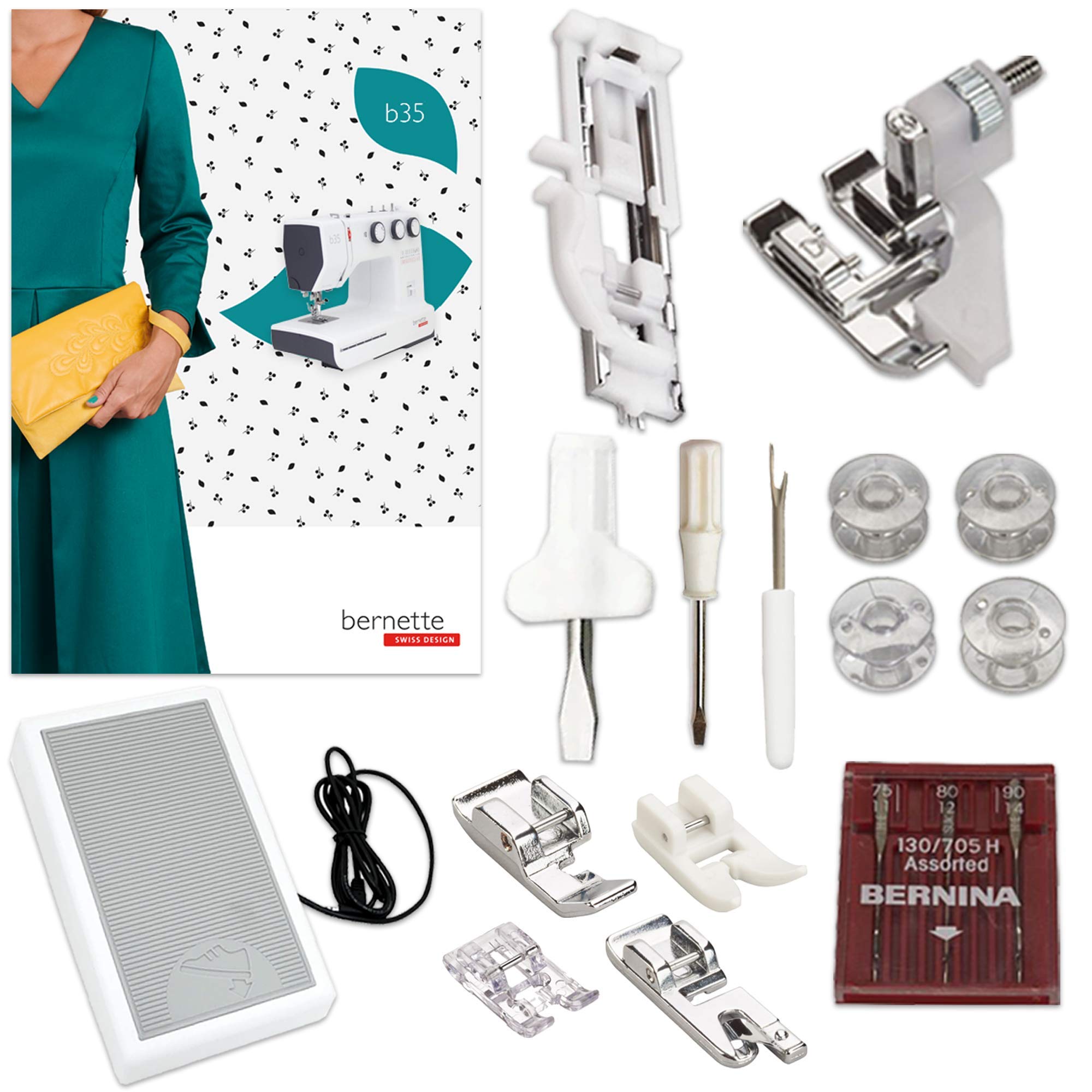 Bernette B35 Sewing Machine Bundle with Accessories - Perfect for Beginners & DIY Projects | Home Sewing, Quilting & Dressmaking