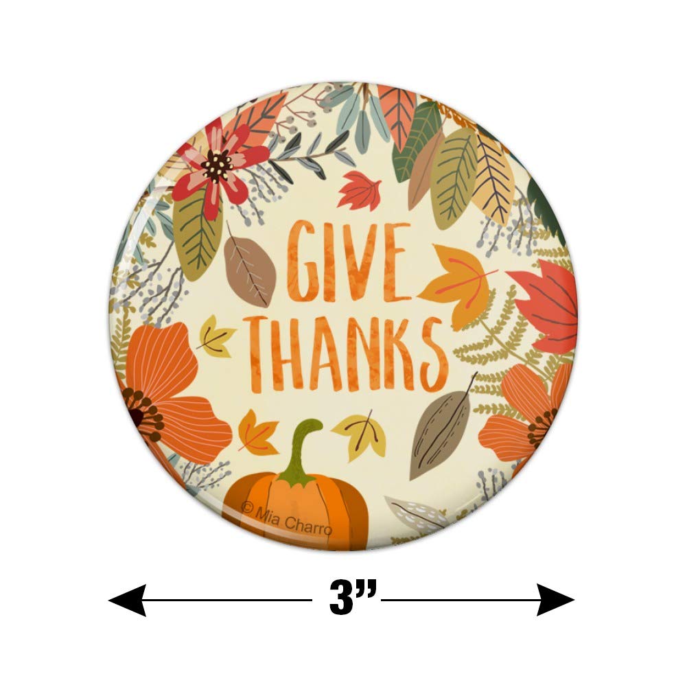Thanksgiving Pumpkin Kitchen Refrigerator Magnet - Decorative Holiday Fridge Locker Button for Home & Office - Perfect for Seasonal Decor, Gifts, and Party Supplies
