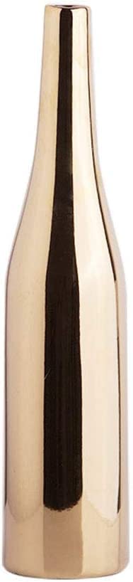 Ewatchaccessories Nordic Gold-Plated Ceramic Vase - Elegant Flower Arrangement Home Decor for Living Room, Study, Office & Flower Shop | Perfect for Modern Interior Design & Gift Giving (Color B)