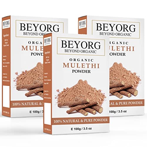 Organic Mulethi Powder (Yashimadhu) - Pure Glycyrrhiza Glabra Root Powder for Herbal Tea, Ayurvedic Remedies & Natural Skincare