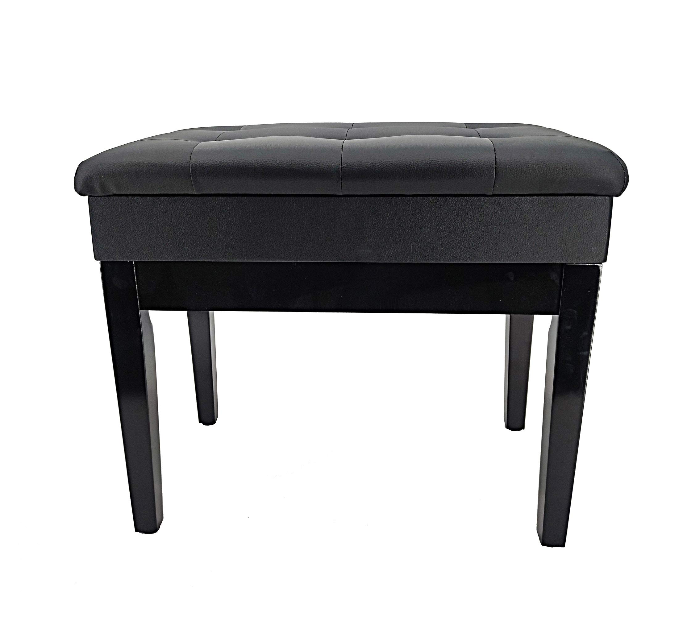 FixtureDisplays® Adjustable Height Black Piano Bench Keyboard Chair (19-23