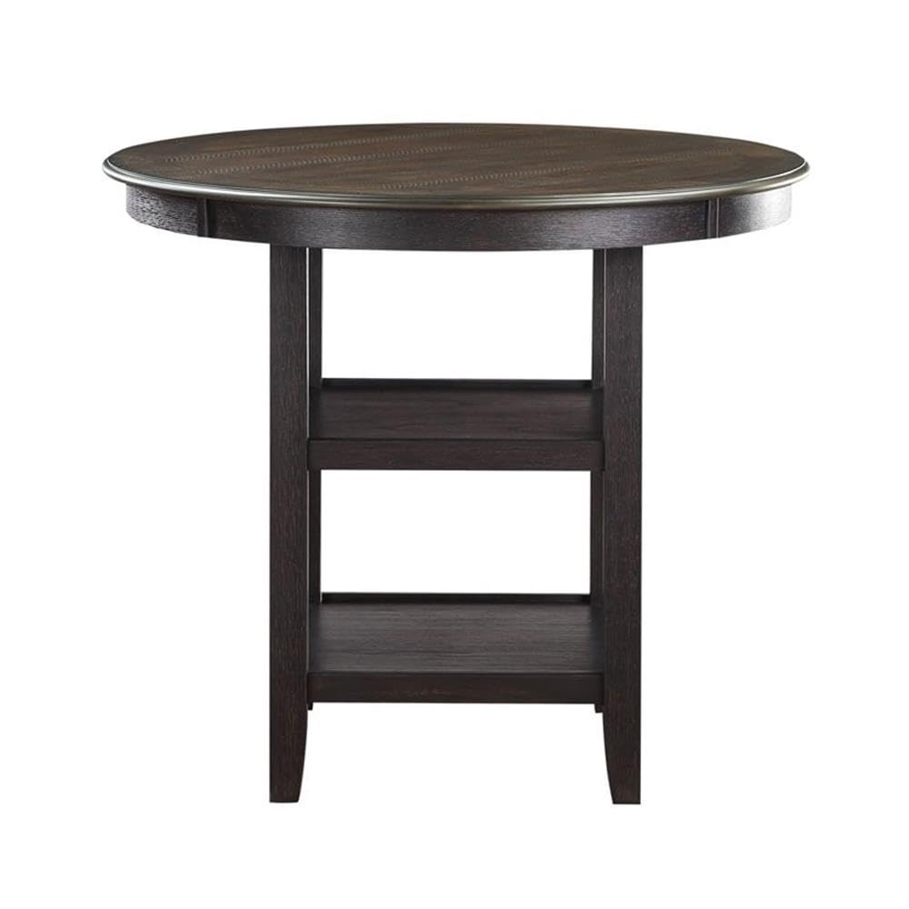 Lexicon Transitional Wood Counter Height Dining Table - Brown/Black Finish - Perfect for Kitchen Islands, Breakfast Nooks & Small Space Dining Rooms