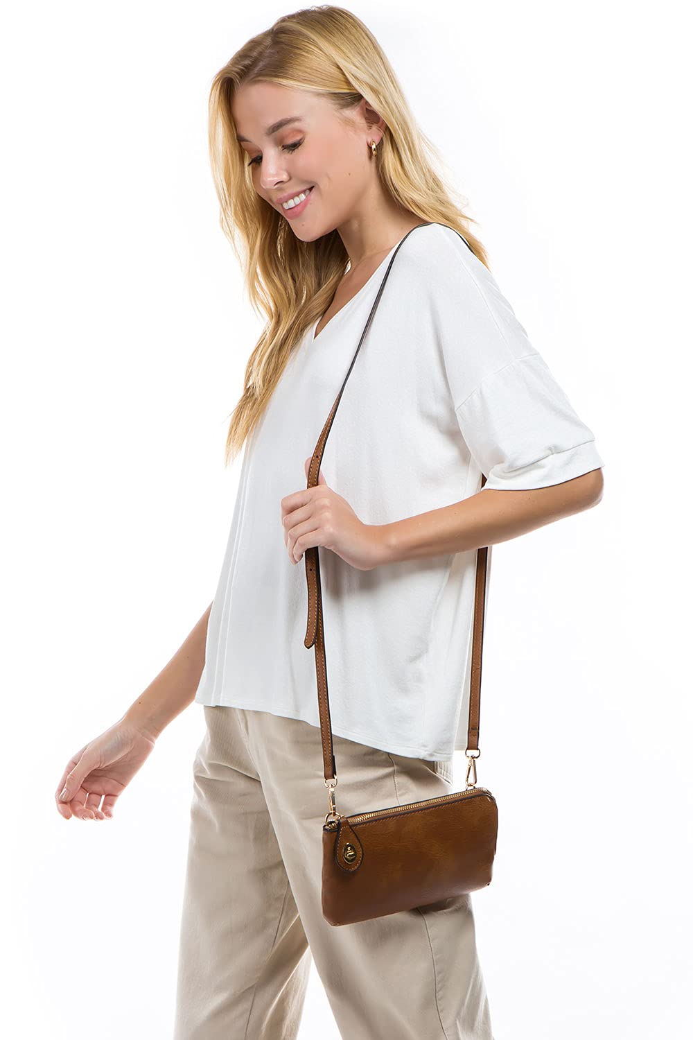 LOVESOME Women's Small Crossbody Bag - Wristlet Clutch for Party & Travel