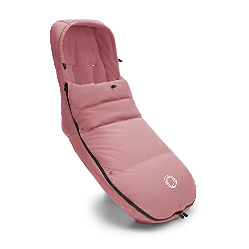 Bugaboo Performance Winter Footmuff - Weatherproof & Reflective Stroller Accessory for Cold Weather, Removable Climate Control (Evening Pink) | Perfect for Winter Strolls & Outdoor Adventures with Baby