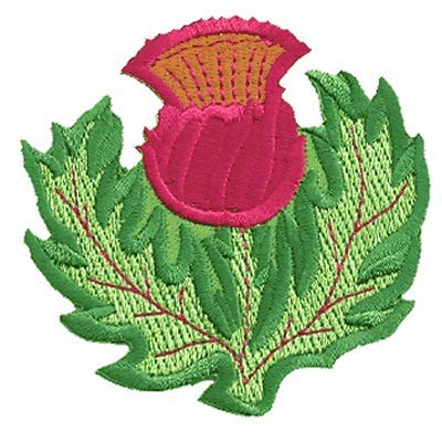 Thistle Iron-on Embroidered Patch - Premium DIY Sewing Patches for Jackets, Bags & Hats - Perfect for Denim, Backpacks & Clothing Customization