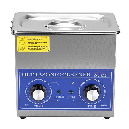3.2L 120W Professional Ultrasonic Cleaner with Digital Timer & Heater - Jewelry, Glasses, Dentures Cleaning Machine - US Plug for Home & Commercial Use