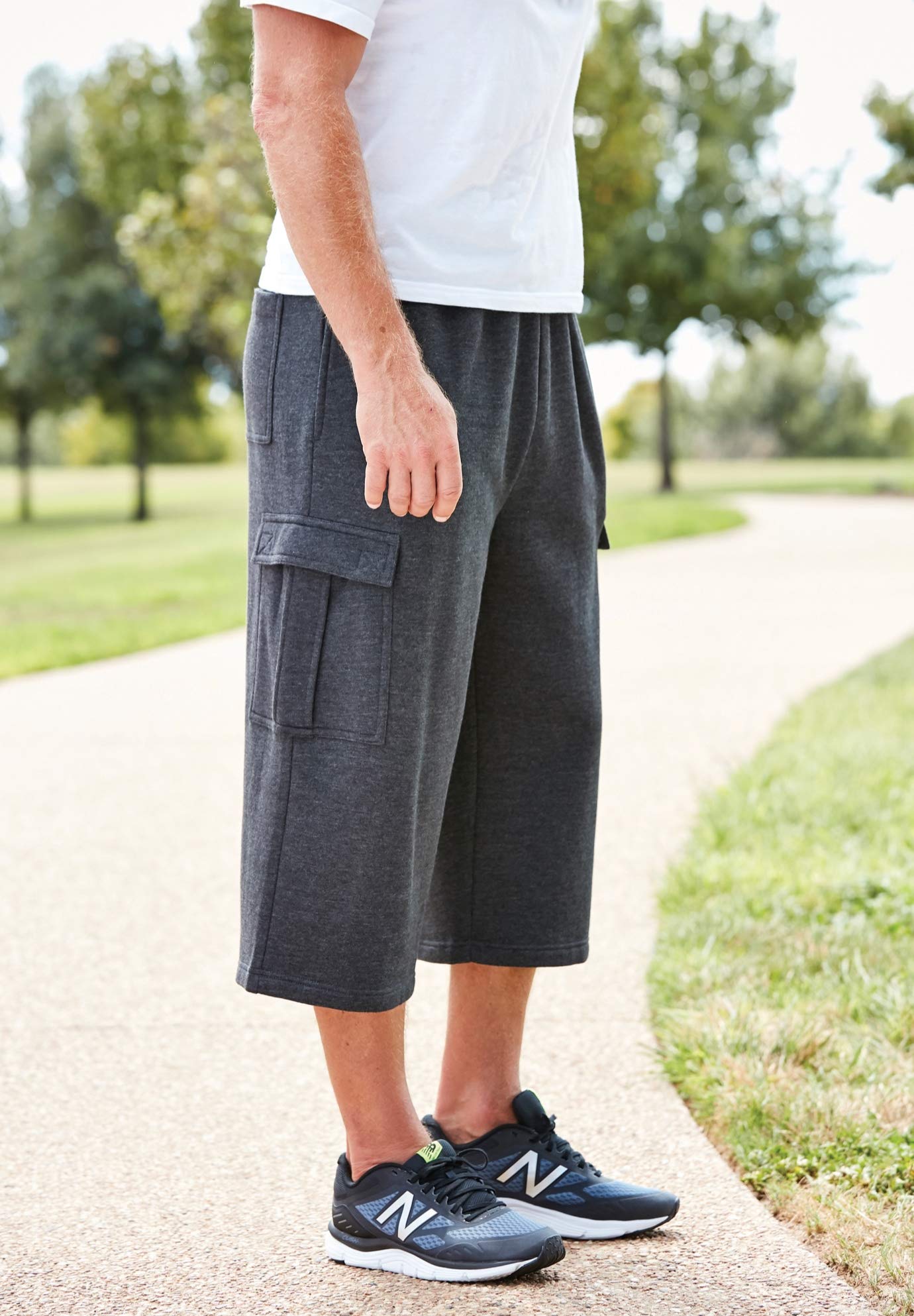 KingSize Men's Big & Tall Fleece Judo Shorts - Comfortable & Durable Martial Arts Training Pants for BJJ, MMA & Workout - Perfect for Grappling, Wrestling & Gym Sessions