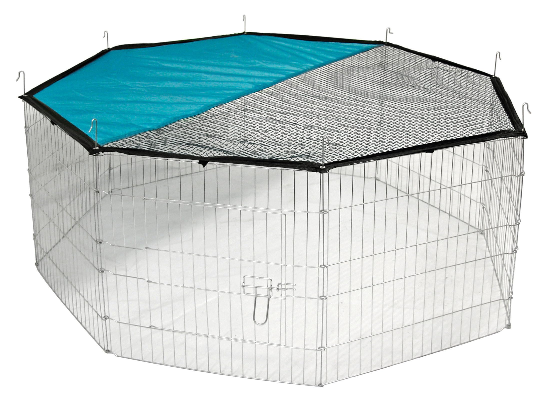 Kerbl Heavy Duty Galvanized Steel Outdoor Animal Pen - Durable Livestock Fence for Horses, Goats & Poultry - Perfect for Farms, Ranches & Backyard Animal Enclosures