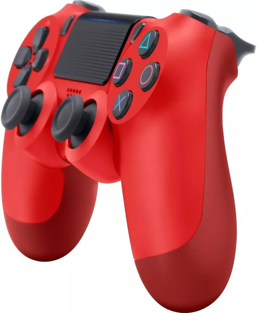 PlayStation 4 DualShock 4 Wireless Controller - Magma Red (CUH-ZCT2) | Official Sony PS4 Gamepad for Gaming, Streaming & Multiplayer | Perfect for PS4 Pro & Slim Consoles