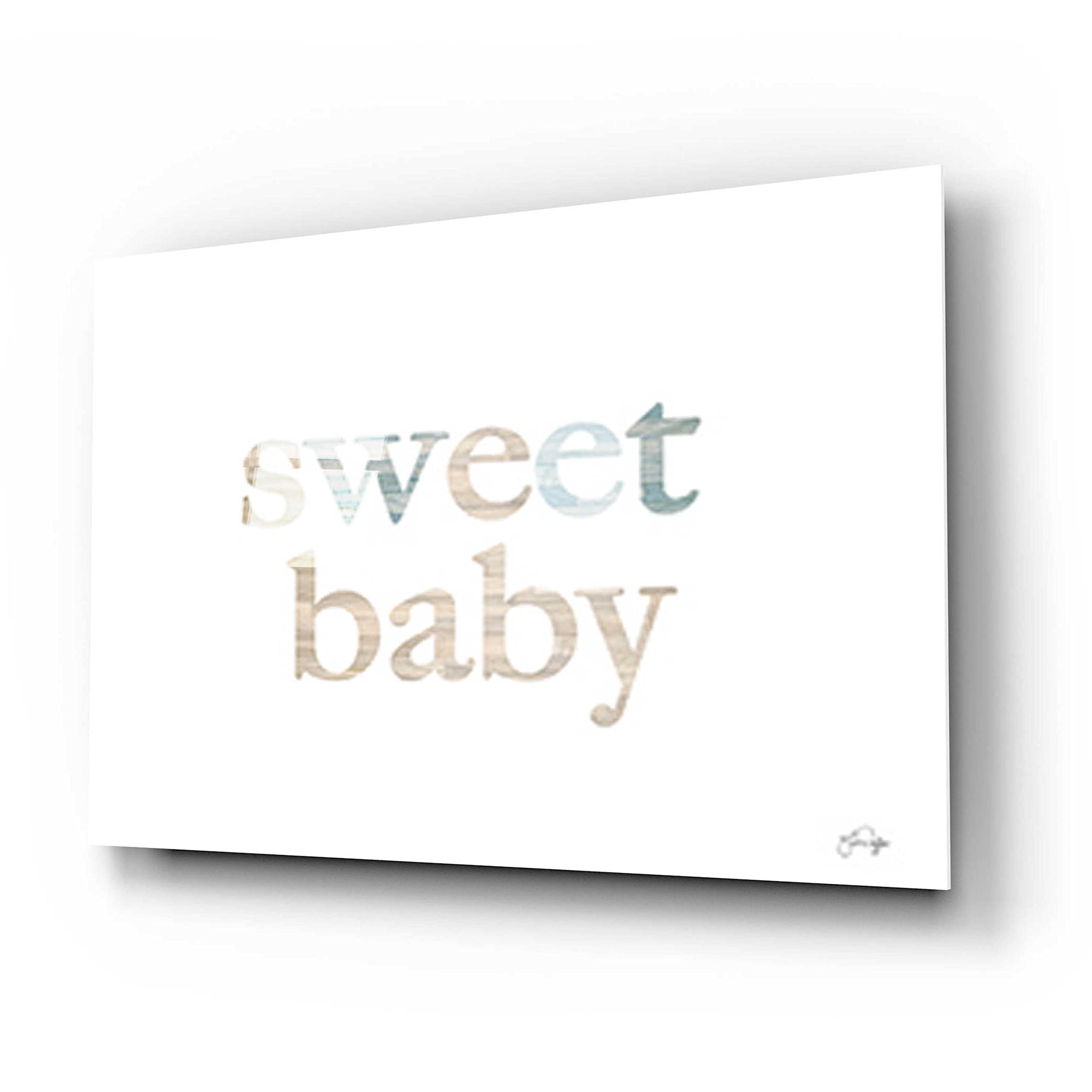 Epic Art 'Sweet Baby' by Yass Naffas Designs - Premium Acrylic Glass Wall Art 24x16 Inches - Modern Home Decor for Nursery, Bedroom & Living Room